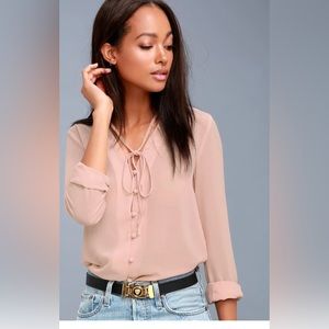 Style Education Blush Pink Blouse
